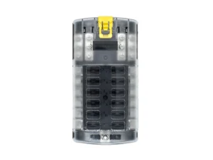 Bluewater 12 Position Fuse Block ATC w/Yellow Slide