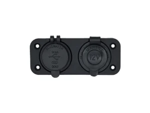 Bluewater Dual USB/USB-C 12V Combo Receptacle w/Plate
