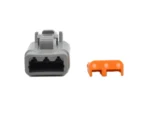 Bluewater 3 Position DTM Female Connector w/Wedge Lock