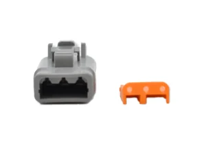 Bluewater 3 Position DTM Female Connector w/Wedge Lock