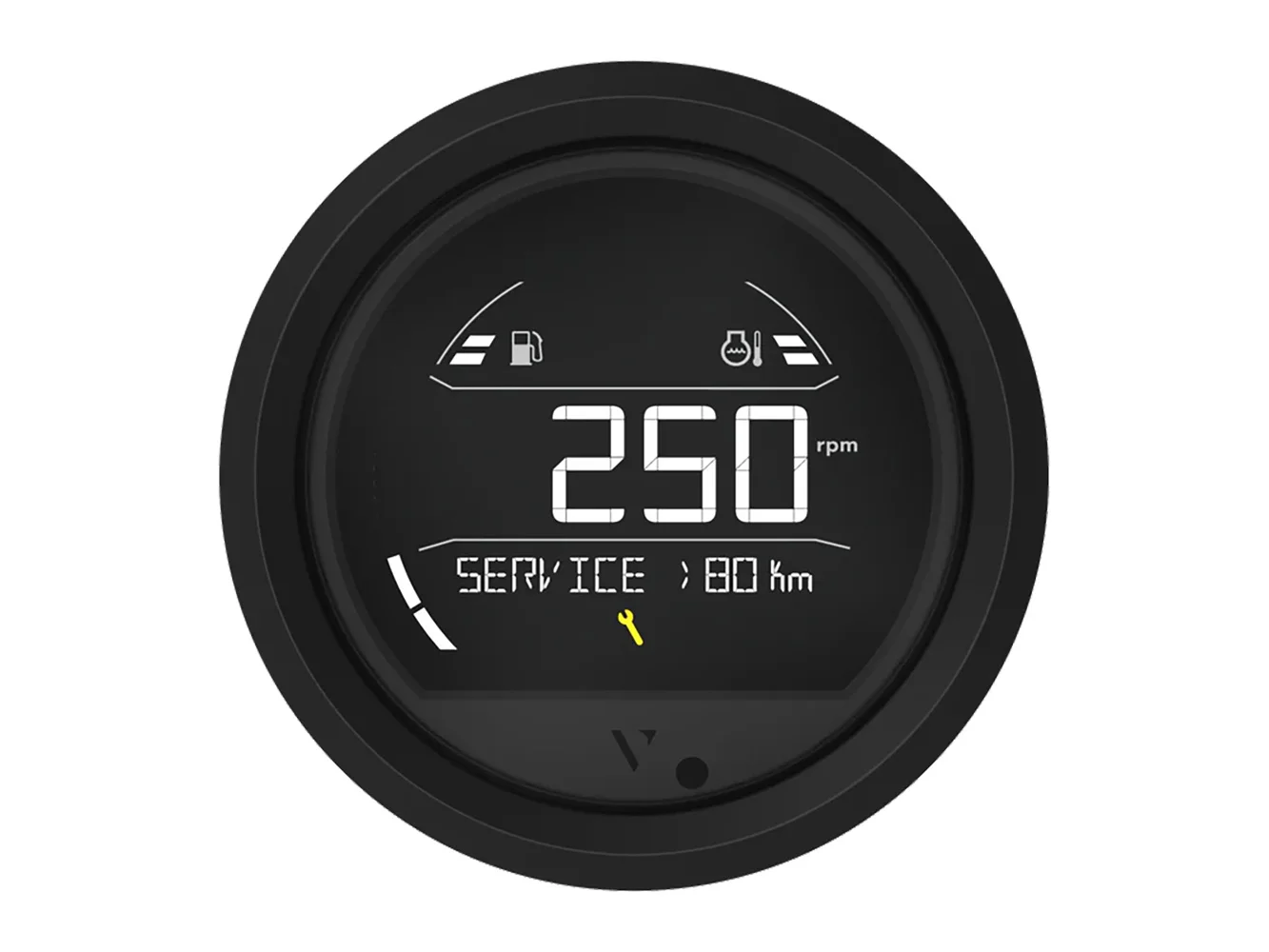 Veratron VL Digital 85 w/Triangular Black Bezel