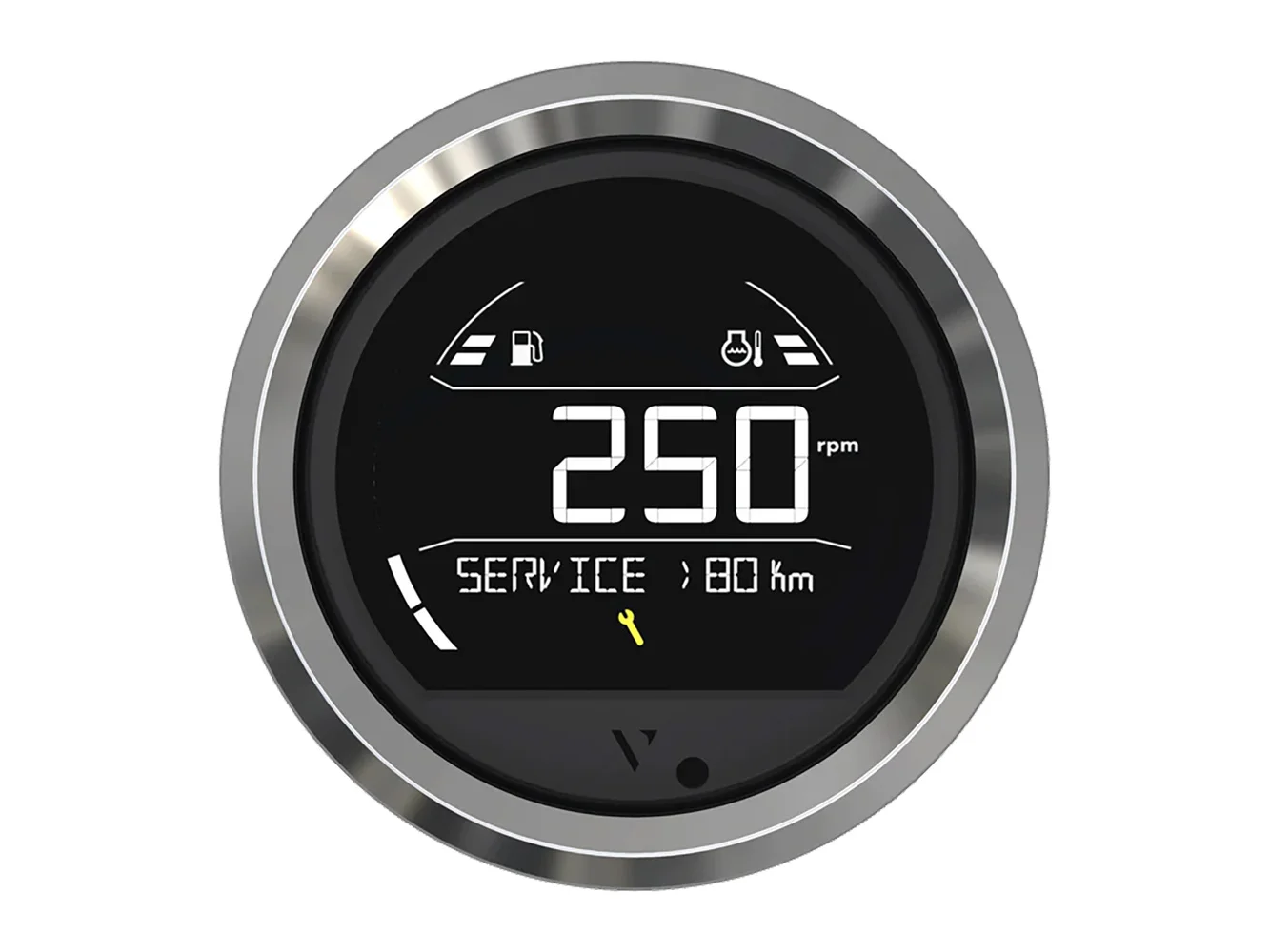 Veratron VL Digital 85 w/Triangular Chrome Bezel