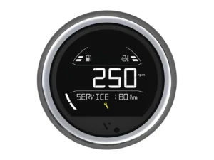 Veratron VL Digital 85 w/Round Chrome Bezel