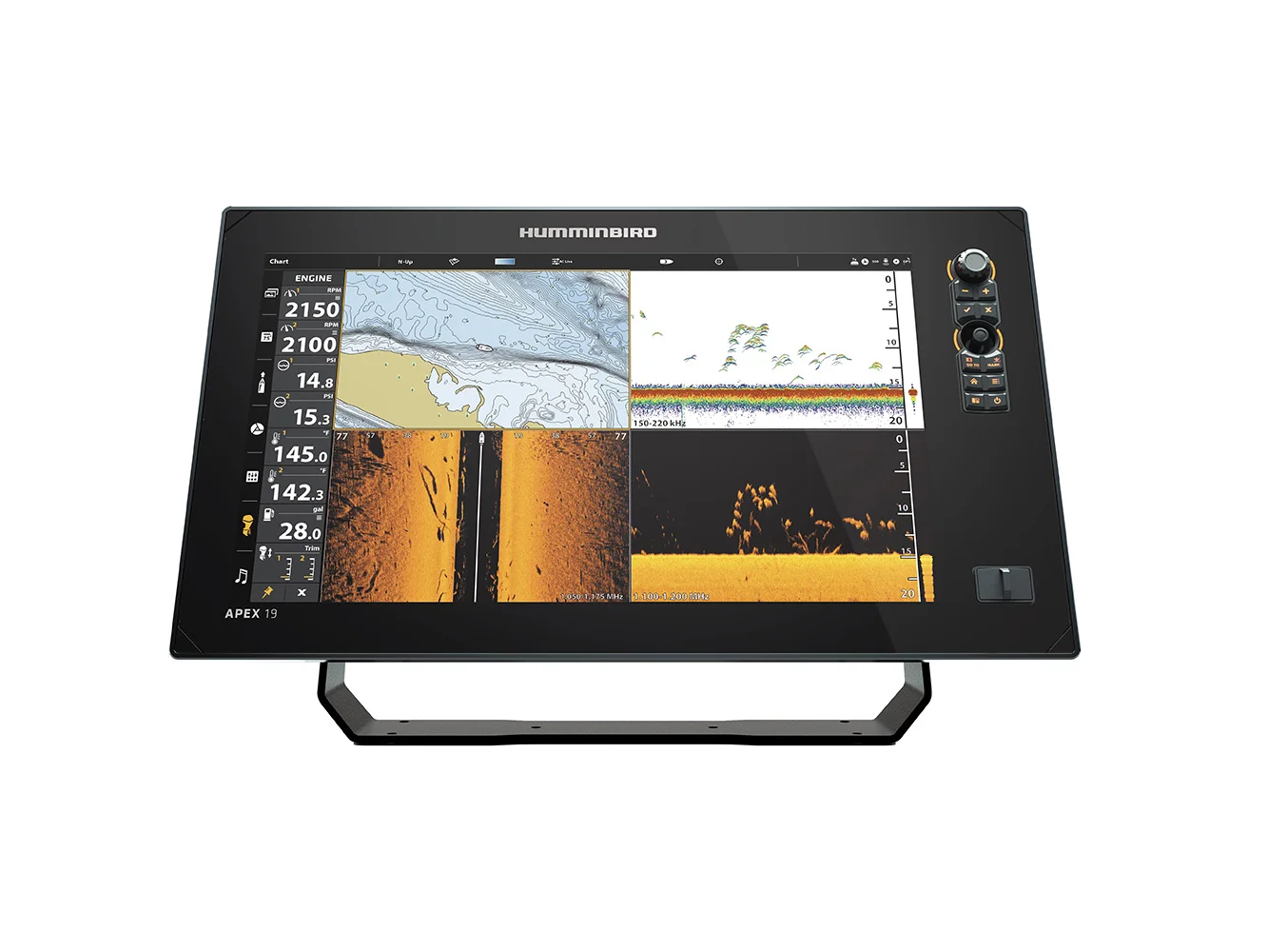 Humminbird APEX® 19 VX MSI+ Chartplotter/Fishfinder w/o Transducer