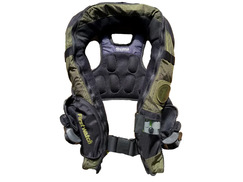 First Watch Auto/Manual Convertible 38G Inflatable PFD - Green