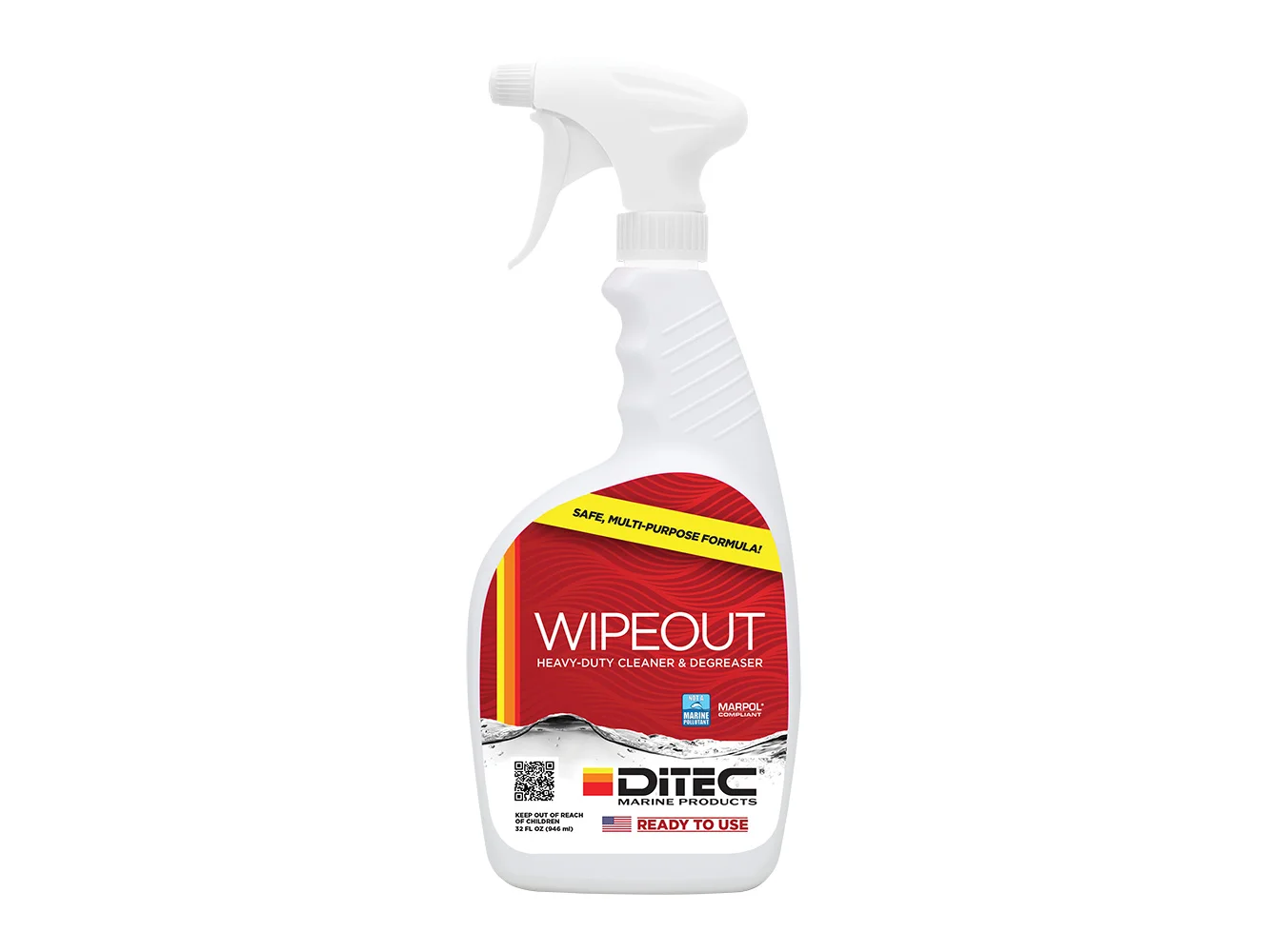 DiTEC Wipeout Multi-Surface Cleaner - 32oz