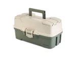 Plano Three-Tray Tackle Box - Green/Tan
