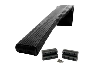 Caliber BunkWrap Kit - Black 24' x 2" x 6" Roll + 4 Caps + HRDW Roll + 4 Endcaps & Stainless Steel Hardware