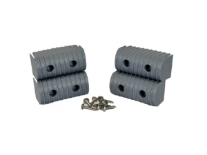 Caliber BunkWrap End Cap 2x4" Grey Accessory Kit w/Stainless Steel Hardware *4-Pack