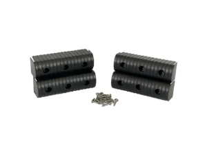 Caliber BunkWrap End Cap 2x6" Black Accessory Kit w/Stainless Steel Hardware *4-Pack