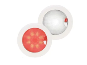 Hella Marine EuroLED150 Red/White Touch Switch - White Bezel