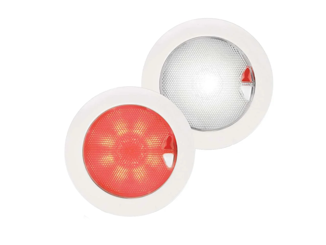 Hella Marine EuroLED150 Red/White Touch Switch - White Bezel