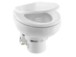 Dometic MasterFlush 7160 White Electric Macerating Toilet w/Orbit Base, Raw Water Flush - 24V