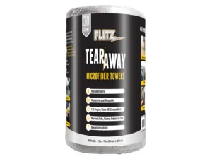 Flitz 12" x 12" Tear-Away Microfiber Towels - Grey *30-Pack