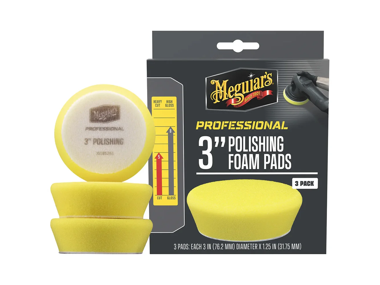 Meguiar's Professional 3" Polishing Foam Pads *3-Pack