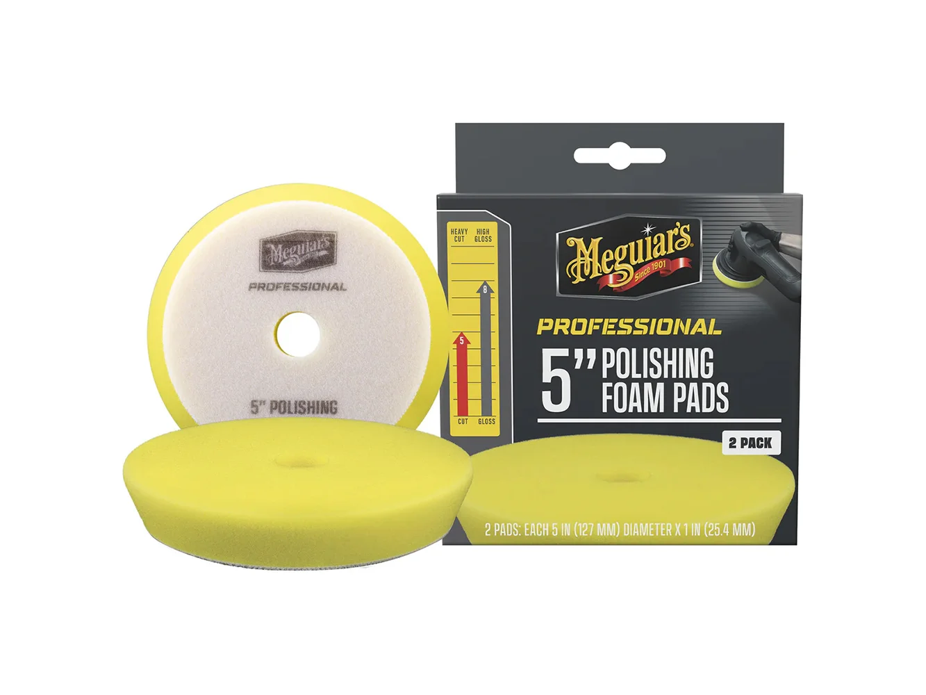 Meguiar's Professional 5" Polishing Foam Pads *2-Pack