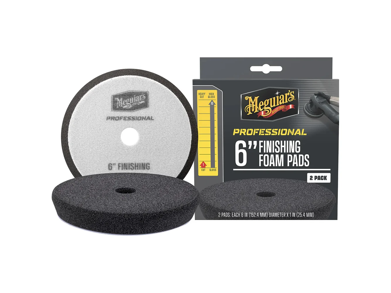 Meguiar's Professional 6" Foam Finishing Pads *2-Pack