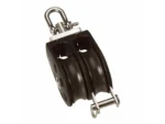 Barton Size 1 30mm Plain Bearing Pulley Block Double Swivel & Becket