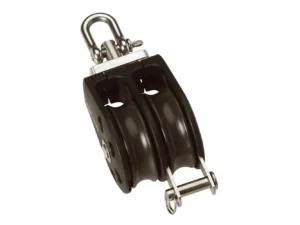 Barton Size 1 30mm Plain Bearing Pulley Block Double Swivel & Becket