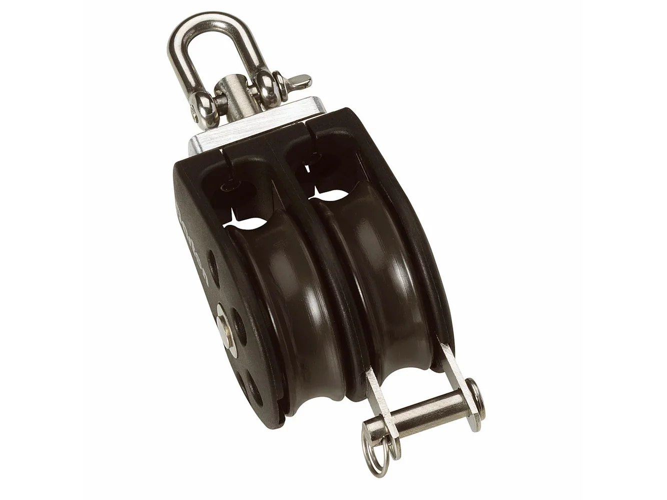 Barton Size 3 45mm Plain Bearing Pulley Block Double Swivel & Becket