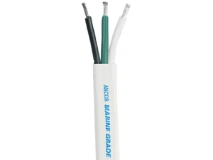 Ancor White Triplex Cable - 12/3 - White, Black, Green - Sold by the Foot