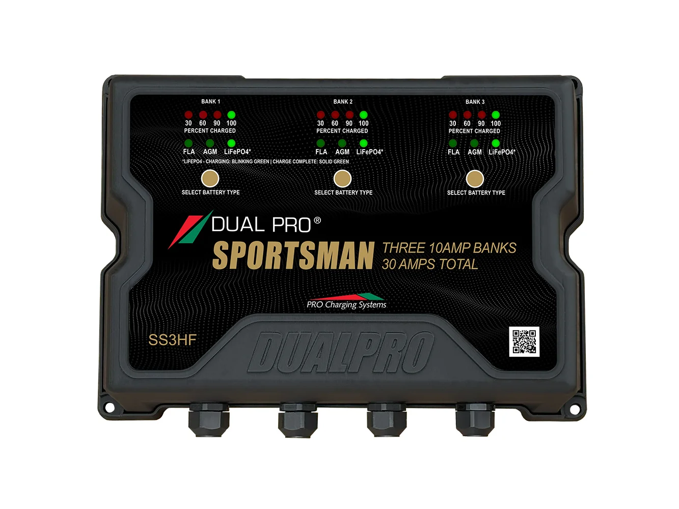 Dual Pro Sportsman Series HF Battery Charter - 30 Amp - 3 Bank