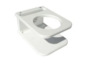 Deep Blue Marine Side Mount Single Drink Holder - Suction Cup Mount - White