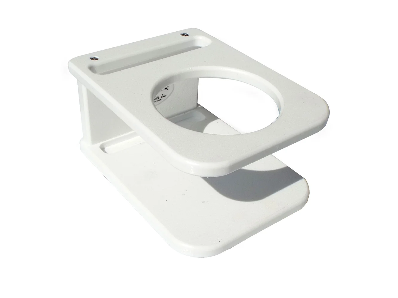 Deep Blue Marine Side Mount Single Drink Holder - Suction Cup Mount - White