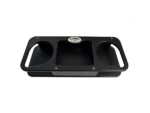 Deep Blue Marine Double Cup Holder w/Suction Cups - Black