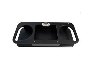 Deep Blue Marine Double Cup Holder w/Suction Cups - Black