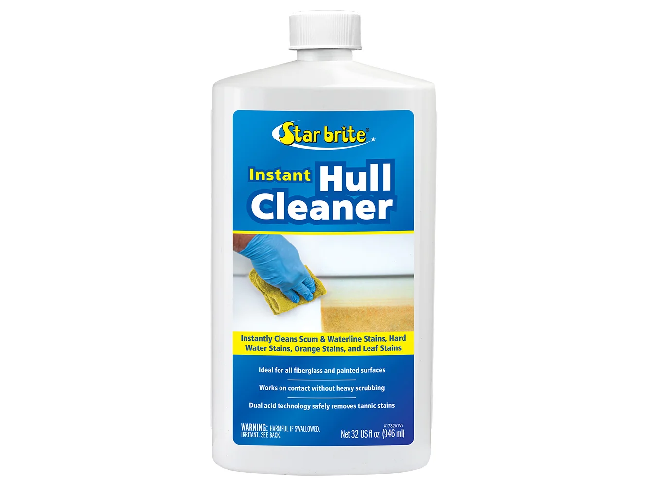 Star brite Instant Hull Cleaner - Wipe On, Rinse Off Formula - 32 oz