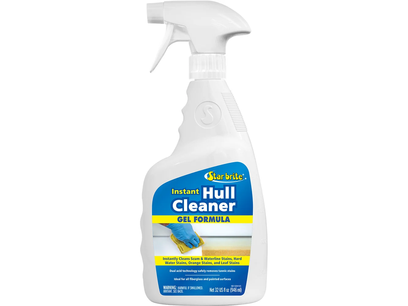 Star brite Instant Hull Cleaner - Easy to Use Gel Formula - 32 oz