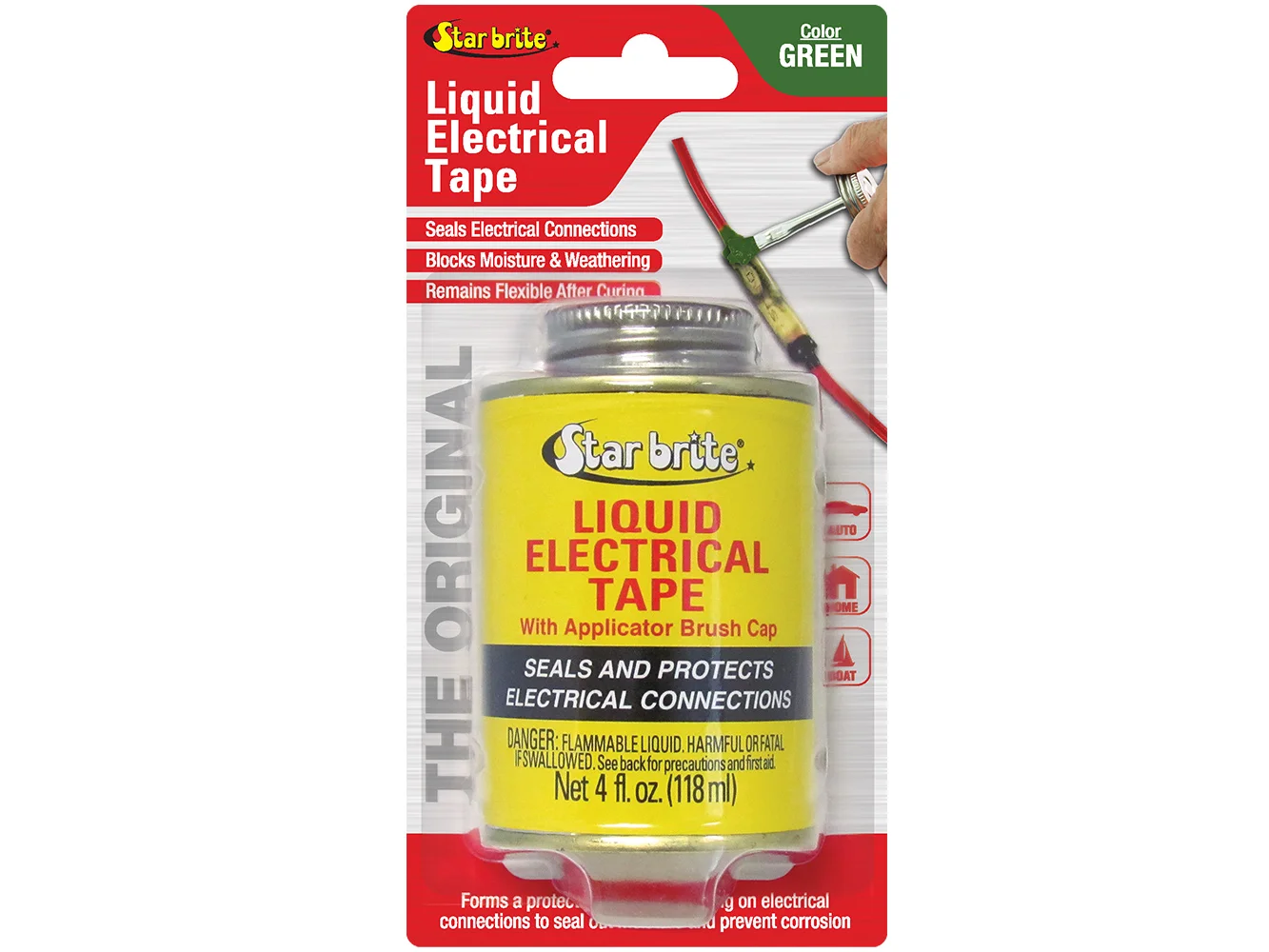 Star brite Liquid Electrical Tape - Green - 4 oz