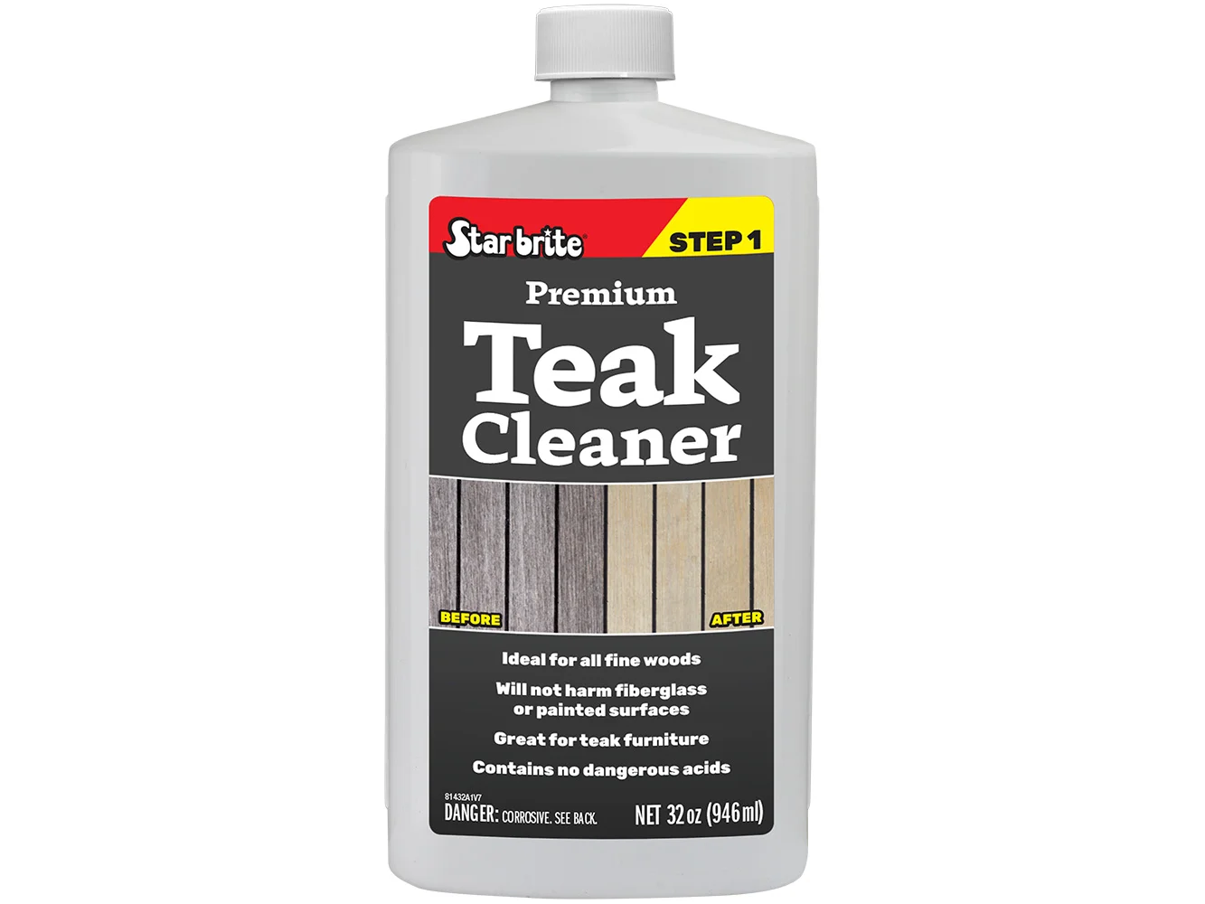 Star brite Premium Teak Cleaner - Step 1 - 32 oz