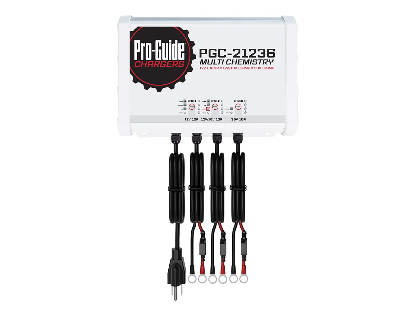 Pro-Guide 3 Bank On-Board Battery Charger - (1) 12V / (1) 12/16V / (1) 36V - 30-Amp