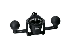 Ritchie YB-600 Globemaster Steel Boat Compass w/5° Card - 12V - Yoke Mounted - Black