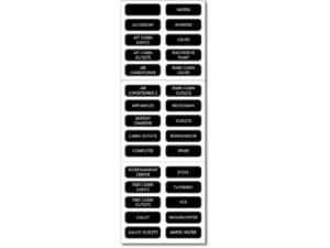 Blue Sea 8031 AC Panel Basic 30 Label Set