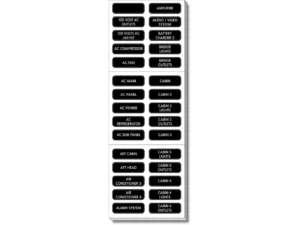 Blue Sea 8067 AC Panel Extended 120 Label Set