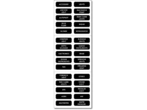 Blue Sea 8030 DC Panel Basic 30 Label Set