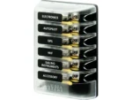 Blue Sea 5018 ST Glass Fuse Block w/out Negative Bus - 6 Circuit