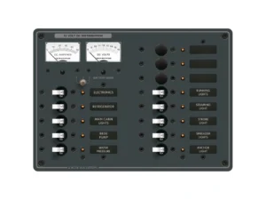 Blue Sea 8068 DC 13 Position Toggle Branch Circuit Breaker Panel - White Switches