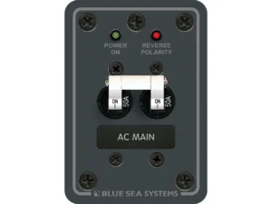 Blue Sea 8079 AC Main Only Circuit Breaker Panel - White Switches
