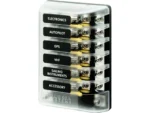Blue Sea 5015 ST Glass Fuse Block w/Negative Bus