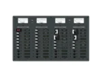 Blue Sea 8086 AC 3 Sources +12 Positions/DC Main +19 Position Toggle Circuit Breaker Panel - White Switches