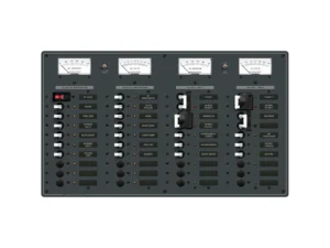 Blue Sea 8086 AC 3 Sources +12 Positions/DC Main +19 Position Toggle Circuit Breaker Panel - White Switches