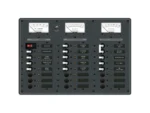 Blue Sea 8084 AC Main +6 Positions/DC Main +15 Positions Toggle Circuit Breaker Panel - White Switches