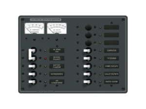 Blue Sea 8076 AC Main +11 Positions Toggle Circuit Breaker Panel - White Switches