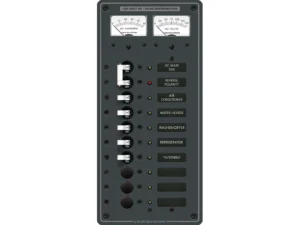 Blue Sea 8074 AC Main +8 Positions Toggle Circuit Breaker Panel - White Switches