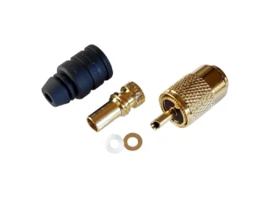 Shakespeare PL-259-8X-G Solder-Type Connector w/UG176 Adapter & DooDad&reg Cable Strain Relief f/RG-8X Coax