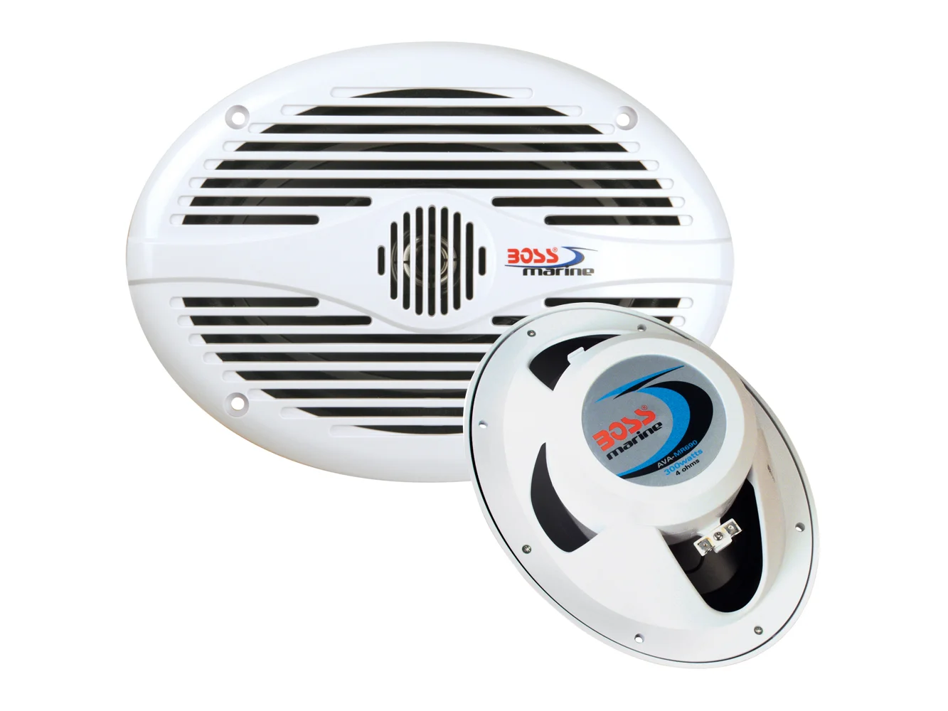 Boss Audio 6"x 9" MR690 Oval Speakers - White - 350W